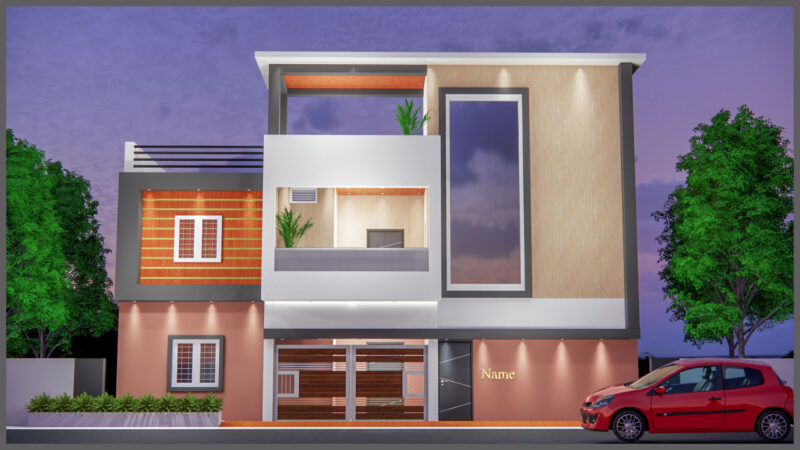 3D exterior house model