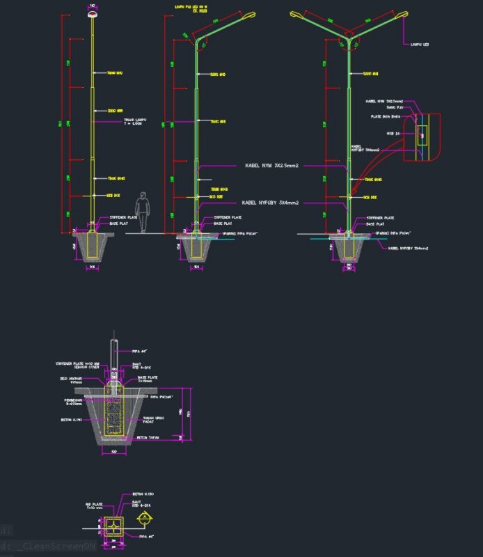 Penerangan jalan umum PJU ( Street lighting )