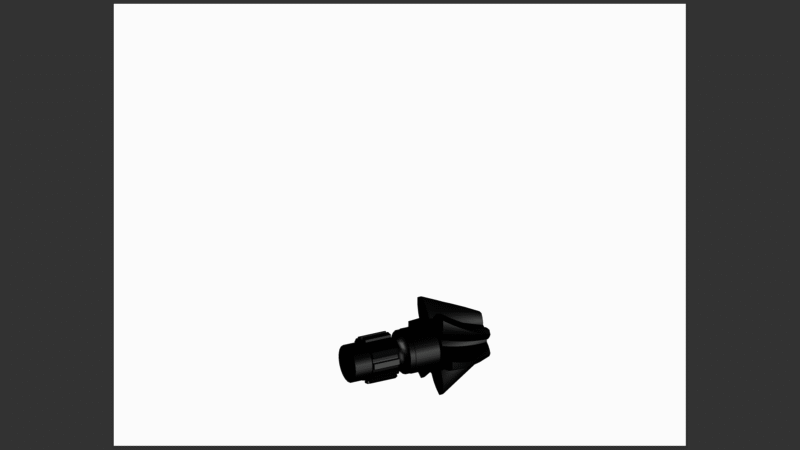 Helical bevel gear