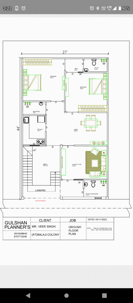Ground floor plan 2d