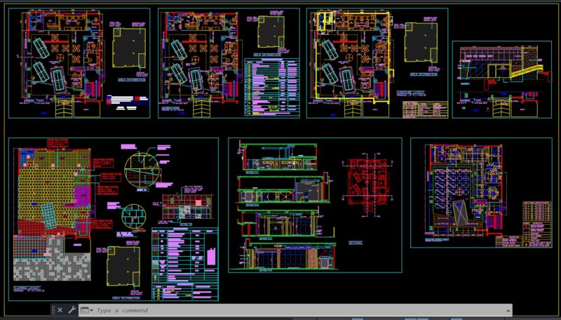 Car Showroom Auto cad Drawings