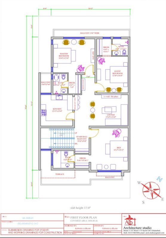 First Floor of house (35×70) Sq ft