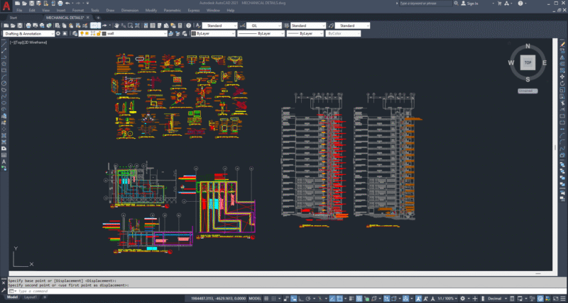 Vertical Turbine Pump Arrangement with Details & Fire Protection Riser Diagram – Philippines (English Text)