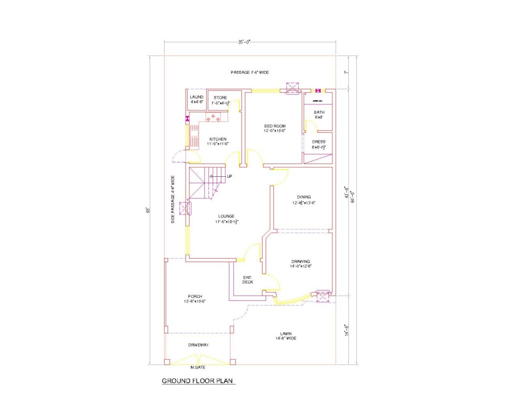35×65 floor plan
