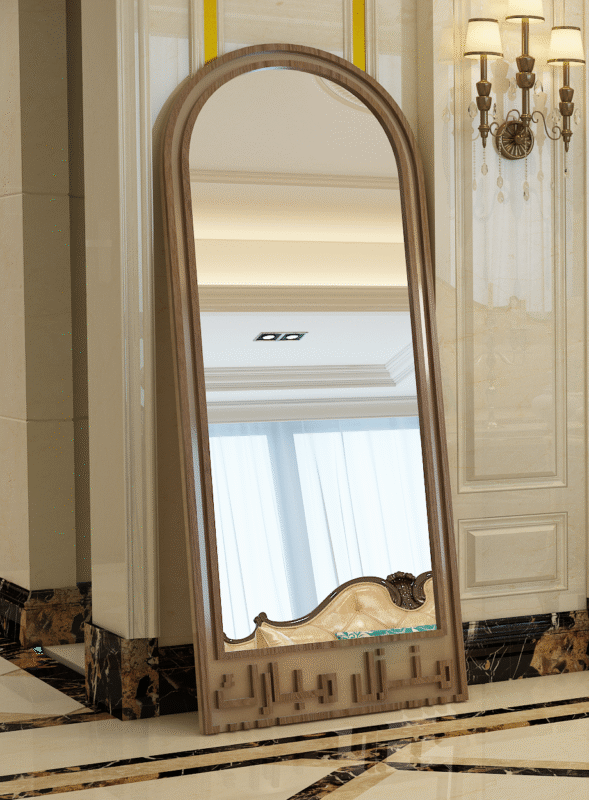 Mirror 3d Model with your name,