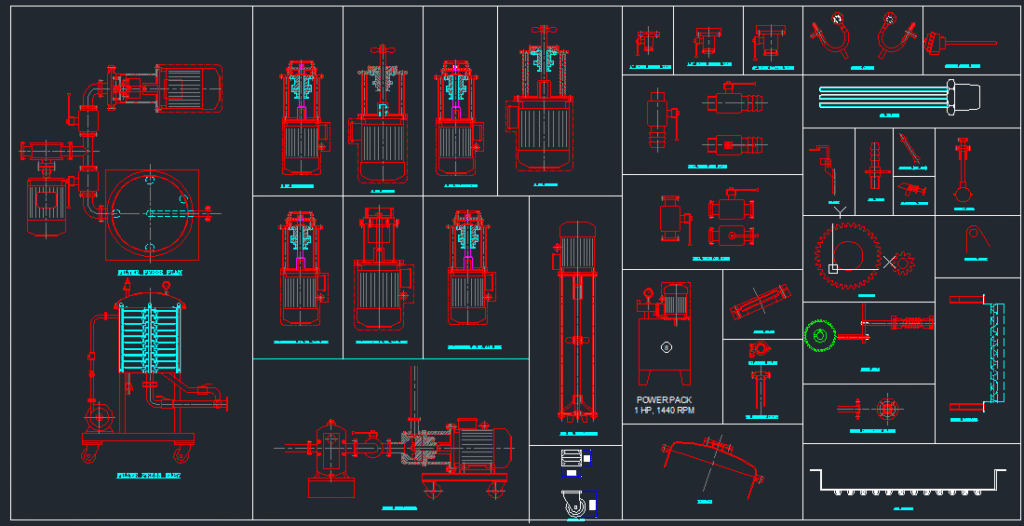 BLOCKS HP HOMOGENIZER , HP STIRRER, VALVE, GAUGE ETC