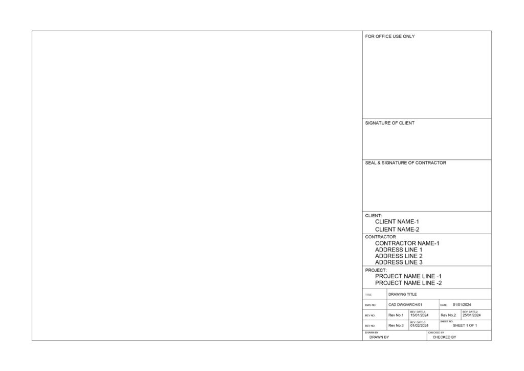 Title Sheet with Attributes