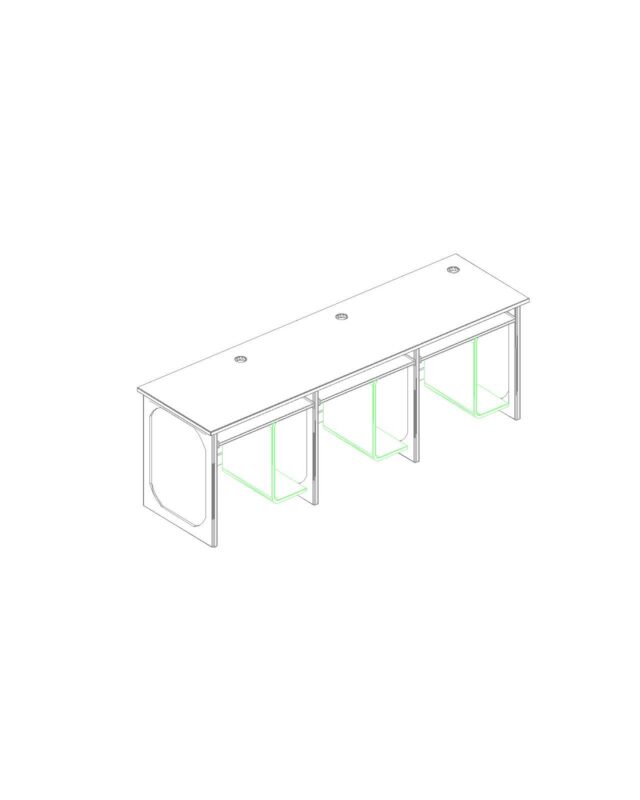 Computer Table with CPU box