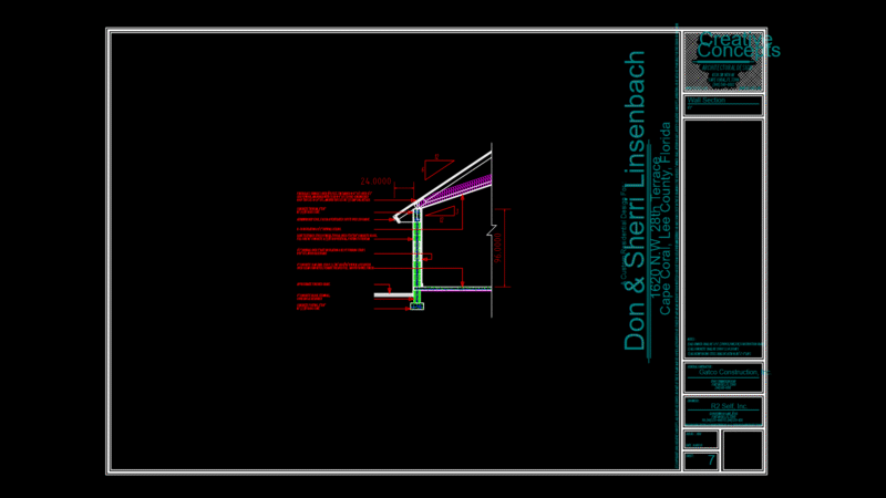 Residential Wall Section with CMU Stemwall and Pre-Engineered Truss System
