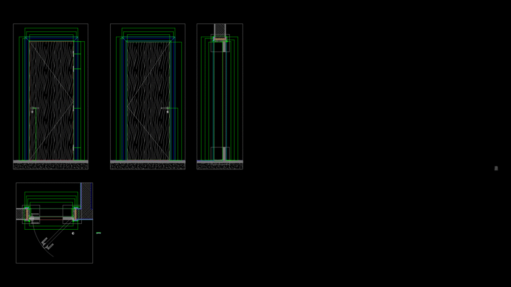 D10 60-Minute Fire-Rated garbage Room Door Assembly Detail