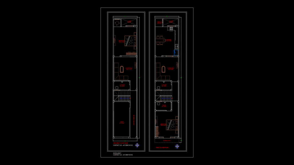 14×70 Mobile Home Floor Plan with Shop and Multi-Level Layout