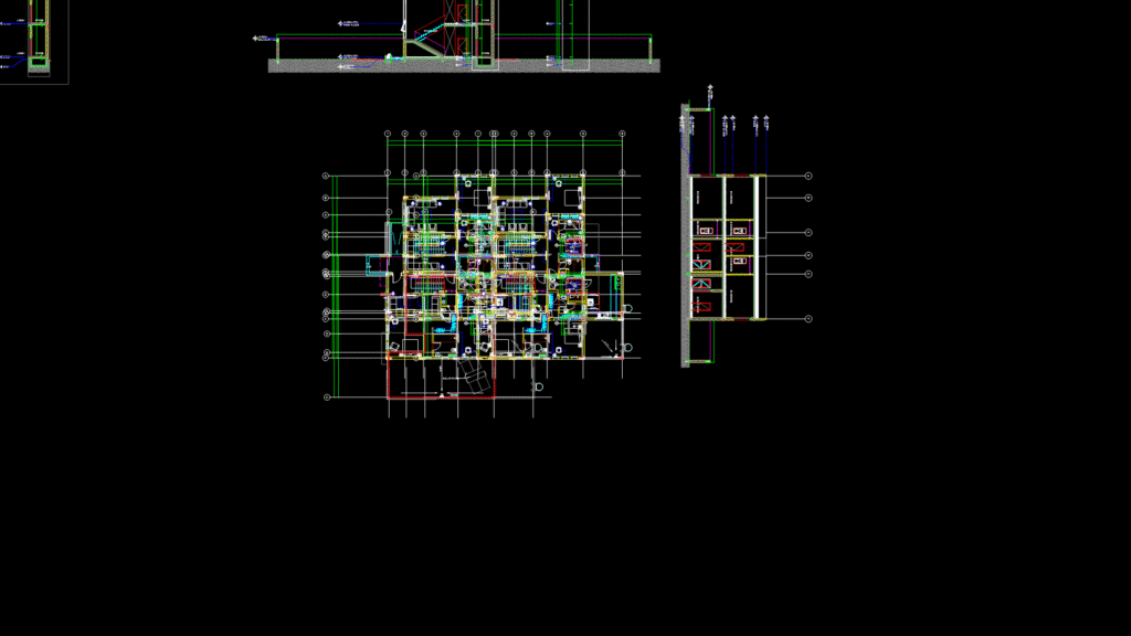 Residential Villa Elevator Detail Plans, Sections, and Mounting Specifications