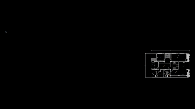 Residential Apartment Floor Plan with Multiple Unit Layout