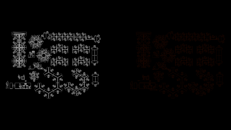 Commercial Office Floor Plan with Modular Workstation Layouts