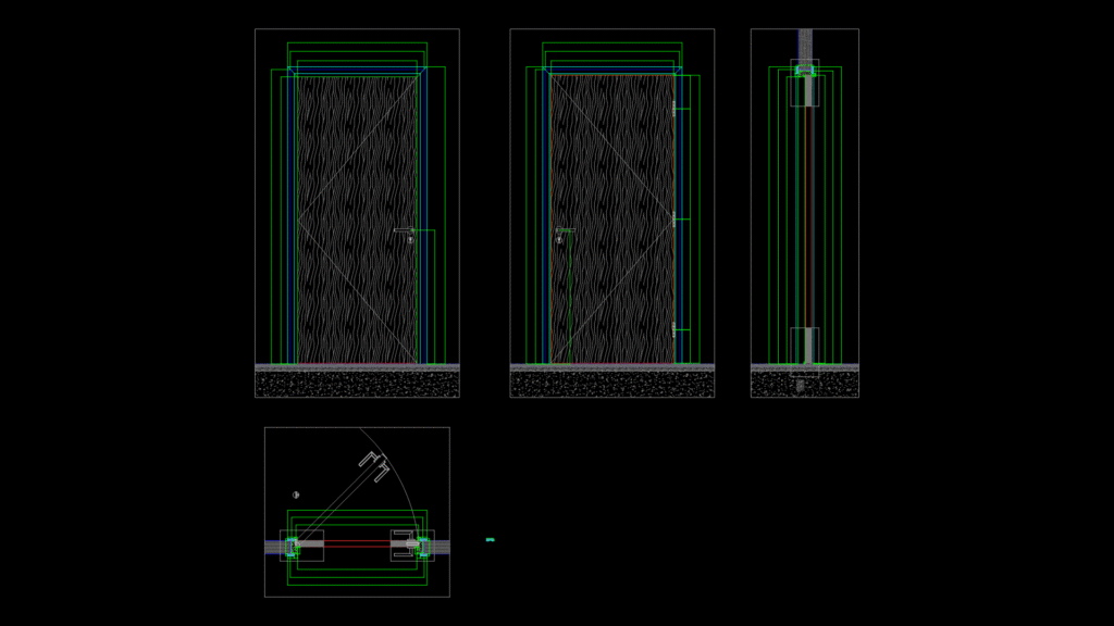 Bedroom Door Details for 4PLEX Townhouse End and Mid Villas