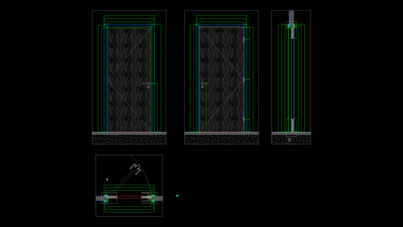 Bedroom Door Details for 4PLEX Townhouse End and Mid Villas