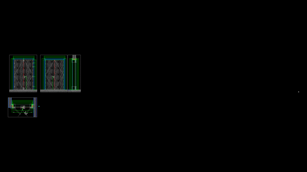 60-Minute Fire-Rated lobby Entrance Door Assembly Detail Plan