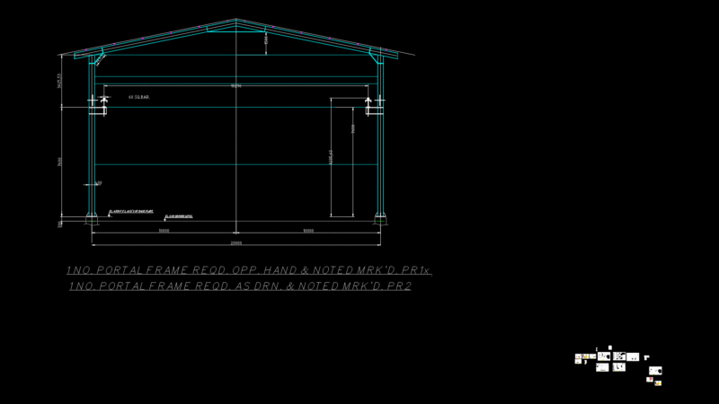 Steel Portal Frame Section for Industrial Overhead Crane Extension