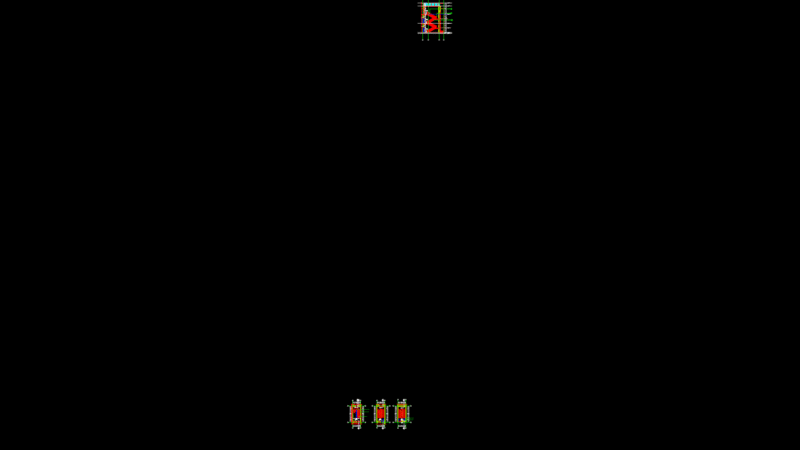 Three-Level Commercial Stairway Floor Plans and Section Detail