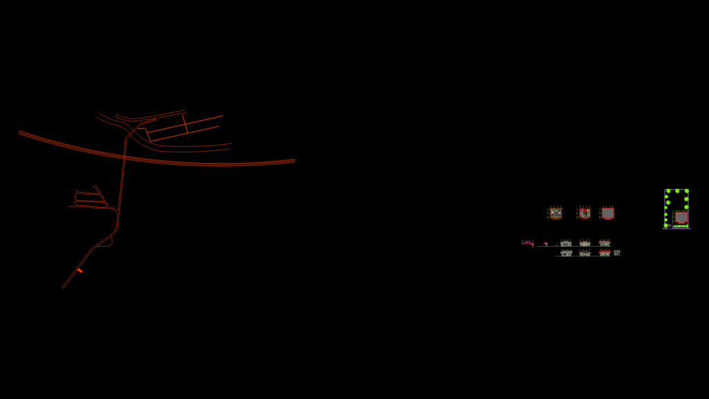 One-Story Bungalow Residential Floor Plan with Truss Roof System