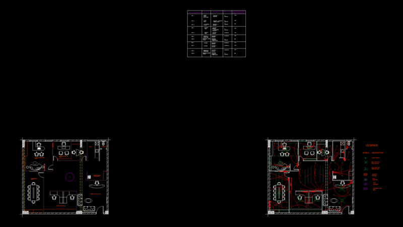 Medium-Sized Architecture Office Floor plan with Glass Partitions