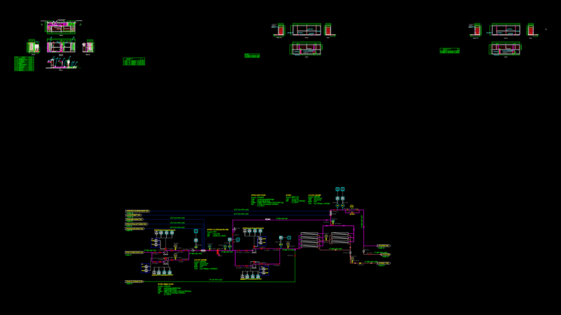 BWRO Water Treatment System P&ID and Assembly Drawings