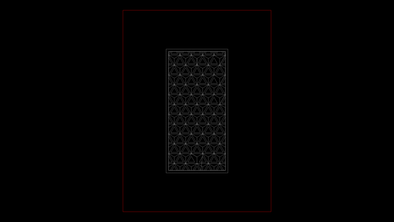 Geometric Lattice Pattern CNC Panel for Interior Furniture
