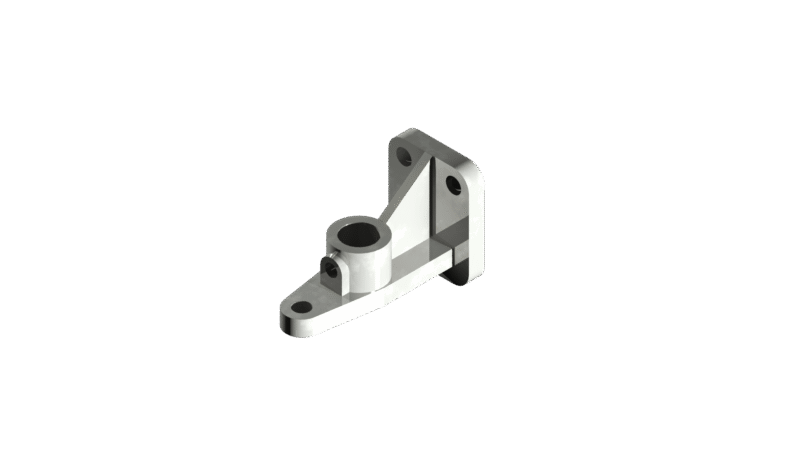 Heavy-Duty L-Shaped Mounting Bracket | 3D CAD Model DWG