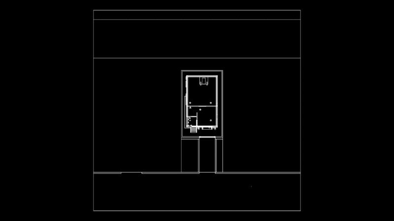 Elevated Bungalow Floor Plan with Foundation Supports Detail