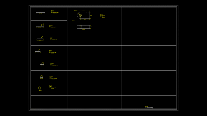 Welded Car Wash Ramp Detail Drawing with Structural Steel Sections
