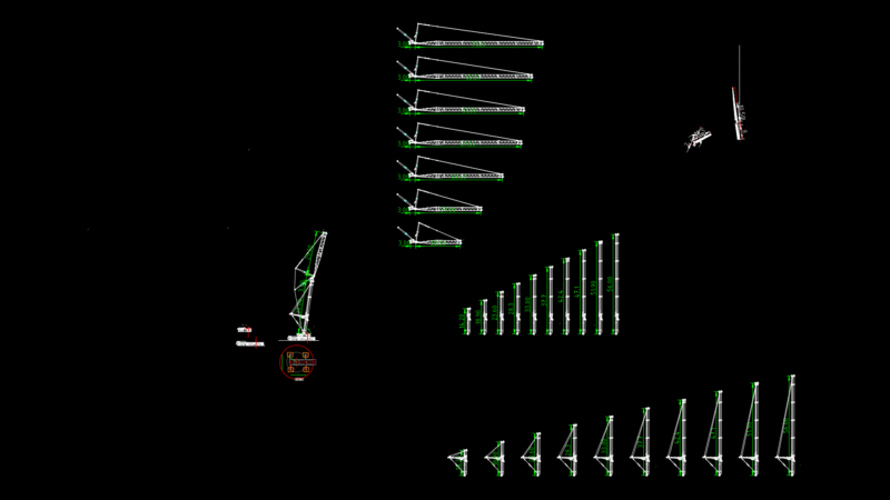 DEMAG AC350 Mobile Crane Lift Plan with Multi-Phase Configuration