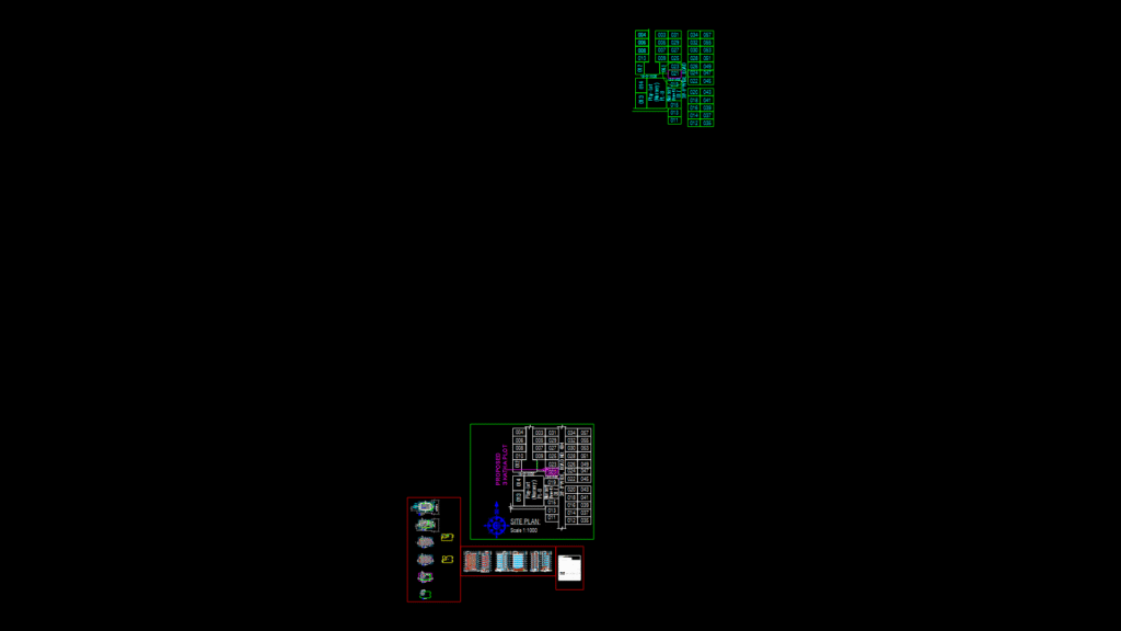 G+6 residential Apartment Floor Plans with Elevations & Sections