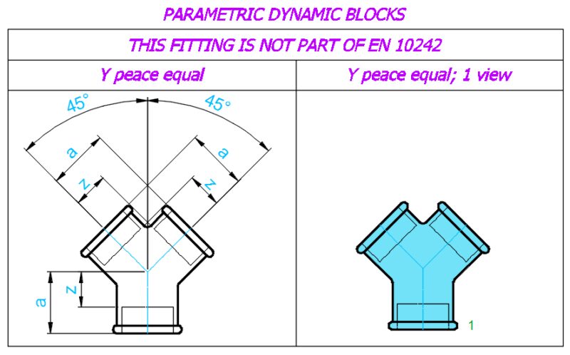Y peace equal; Sizes – ⅜”- 1″; 1 view