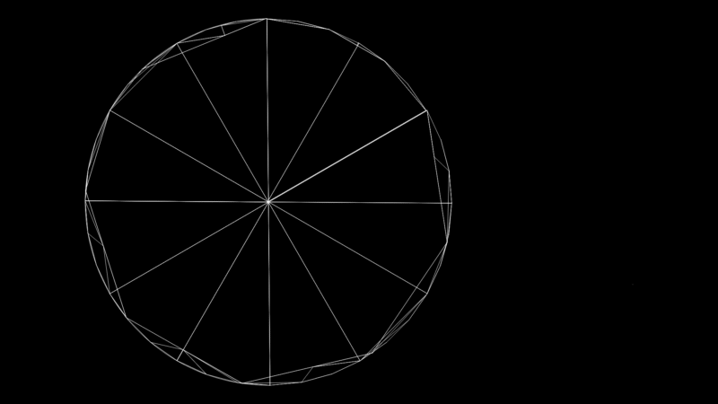 Circular Geometric Pattern with Radial Segmentation Model