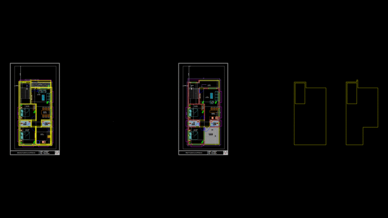 Multi-Floor Residential House 3D Model with Interior Layout