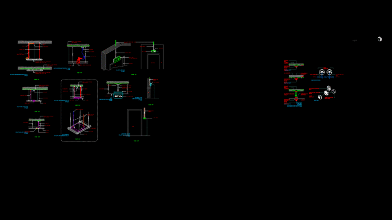 Fire Detection installation Detail Drawing: Heat and Smoke Sensor Mounting