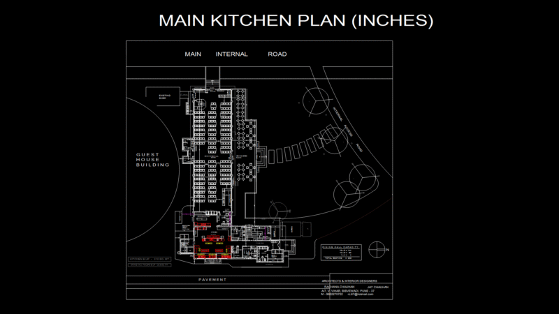 Hotel Commercial kitchen Floor Plan with Segregated Cooking Zones