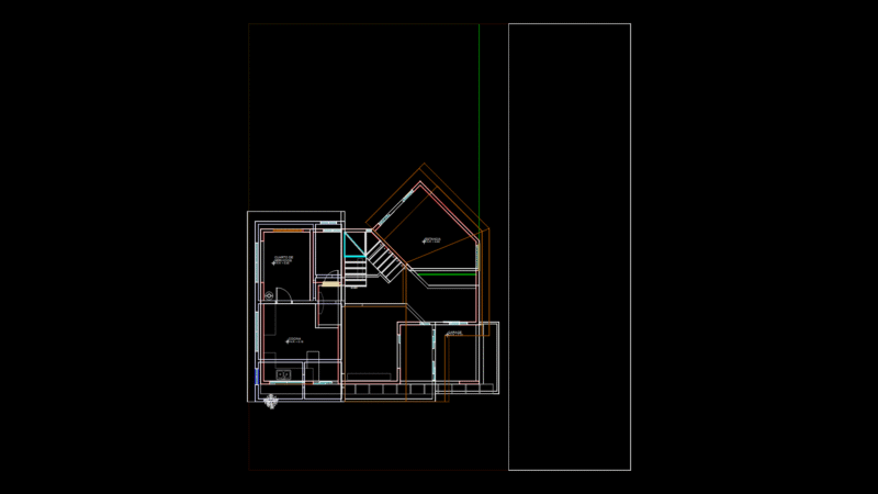 Double-Height Residential 3D Model with Multi-Level Floor Plans