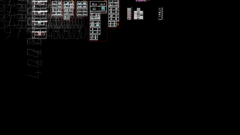 Multi-Floor Shophouse Interior Elevation Set with Cabinet Details