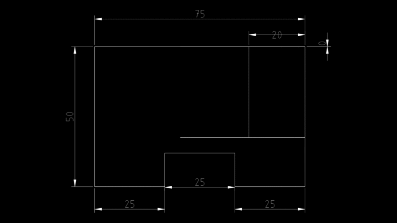 Isometric Mechanical Block Model with 75x50x37mm Dimensions
