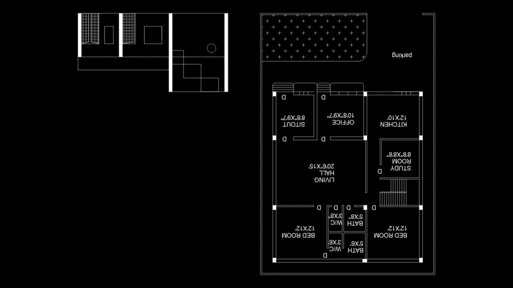 40′ x 60′ Residential Floor Plan with Open Layout Design