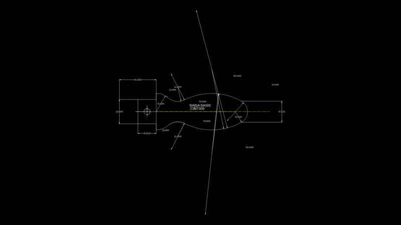 Ergonomic Tool Handle Detail Drawing with Multi-Radius Grip Profile