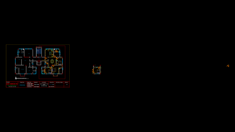 Residential Ground Floor Plan with Furniture Layout for Apartment