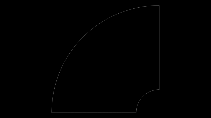 90-Degree Rectangular Duct Elbow Detail for HVAC Systems