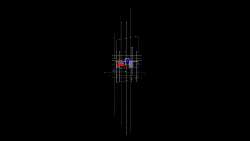 Residential Roof Plumbing Detail Drawing with Drainage System