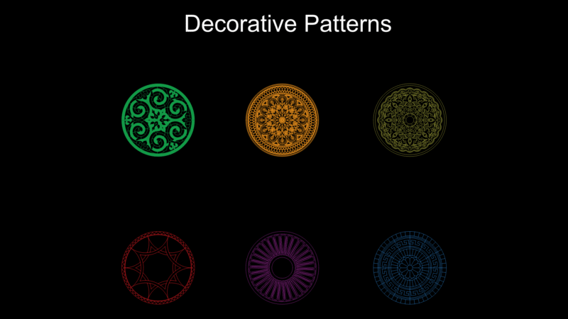 Circular Ornamental Pattern Collection for Interior Design