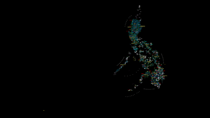 Philippines map Layout for San Antonio Flood Control Project