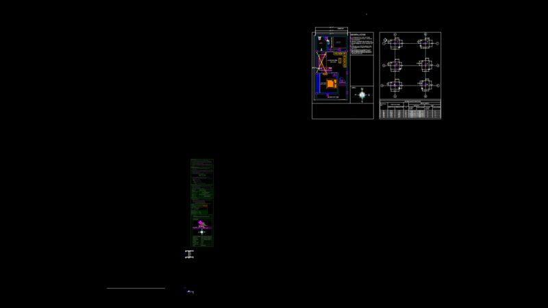 Structural Foundation Plan with Column-Beam Reinforcement Details