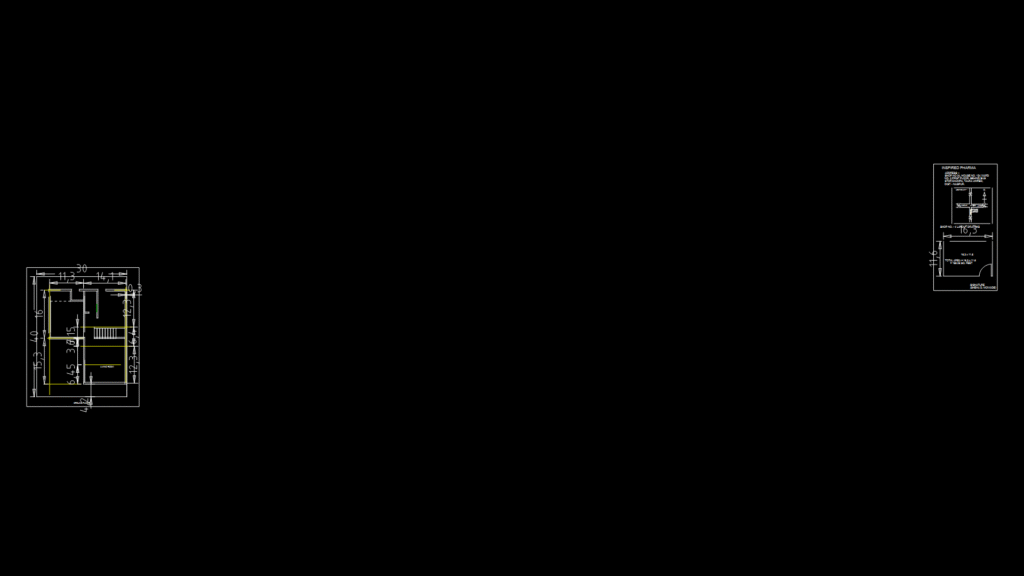 Commercial Shop Floor Plan with Beam Positioning Detail