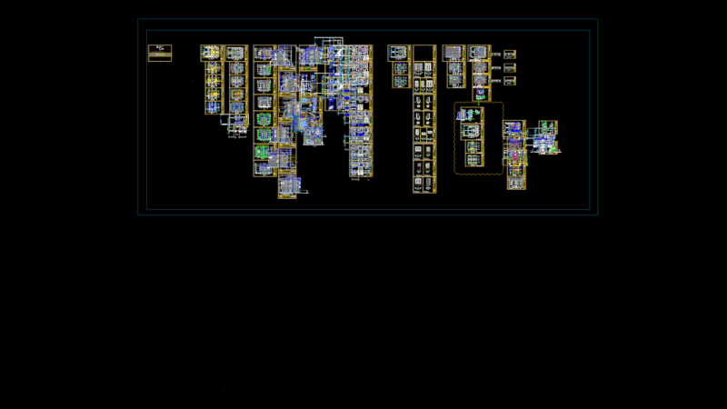 Multi-Floor Twin Villa Floor Plans with Door & Window Details